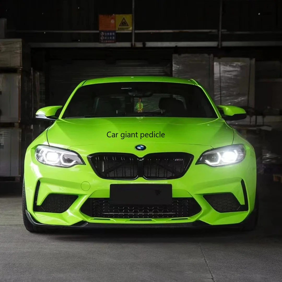 Highest qualityGloss Fluorescent Green vinyl Wrap Film Car Wrap Film Non degumming Non fading quality Warranty 1.52M*17M roll 4