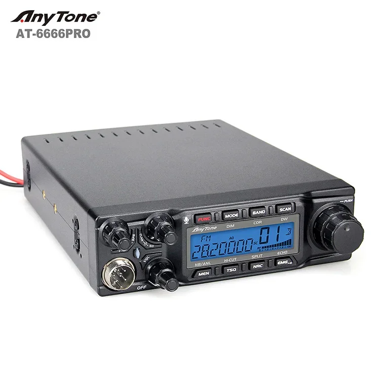 

2024 Anytone Original 80Watt CB Transceiver Radio AT-6666PRO High Quality SSB for Vehicle Mount Radio Communication