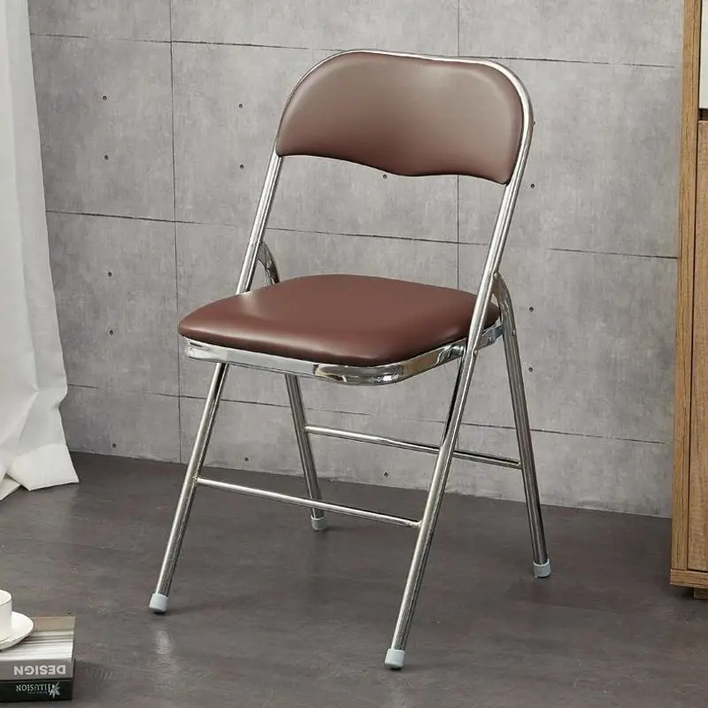 Home Folding Chair Portable Office Conference  Simple Computer  Dining  Seat Training Chair
