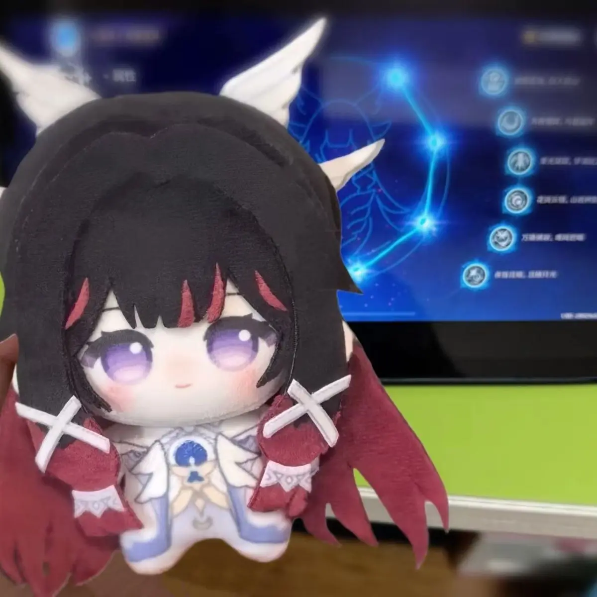 Stuffed Animals Genshin Impact Fan-Made Columbina Nunu Printed Body Anime Cotton Doll Toys Pendant Cute Gift for Friends