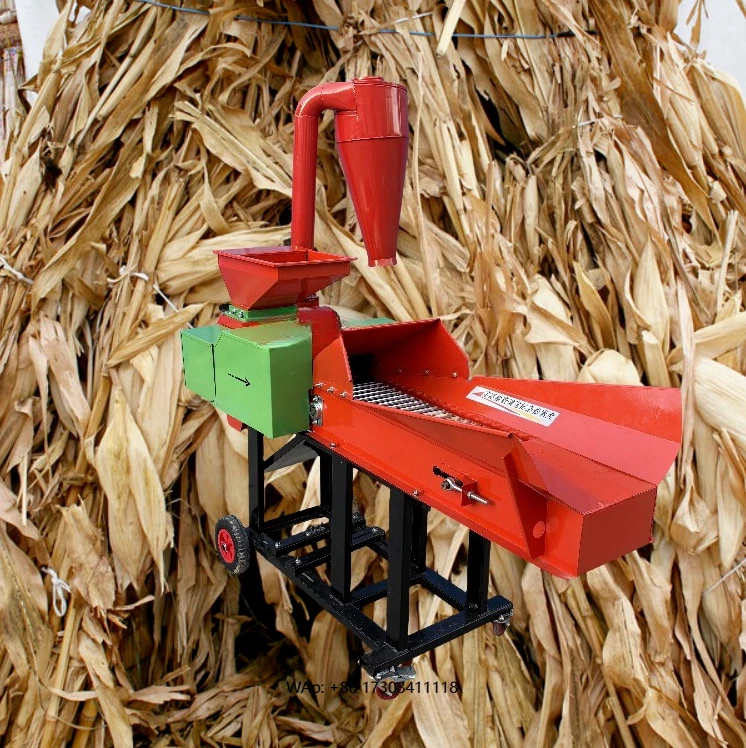 Shell Cutting Machine Mini Straw Crusher Poultry Animal Cattle Feed Grass Crusher Silage Crusher