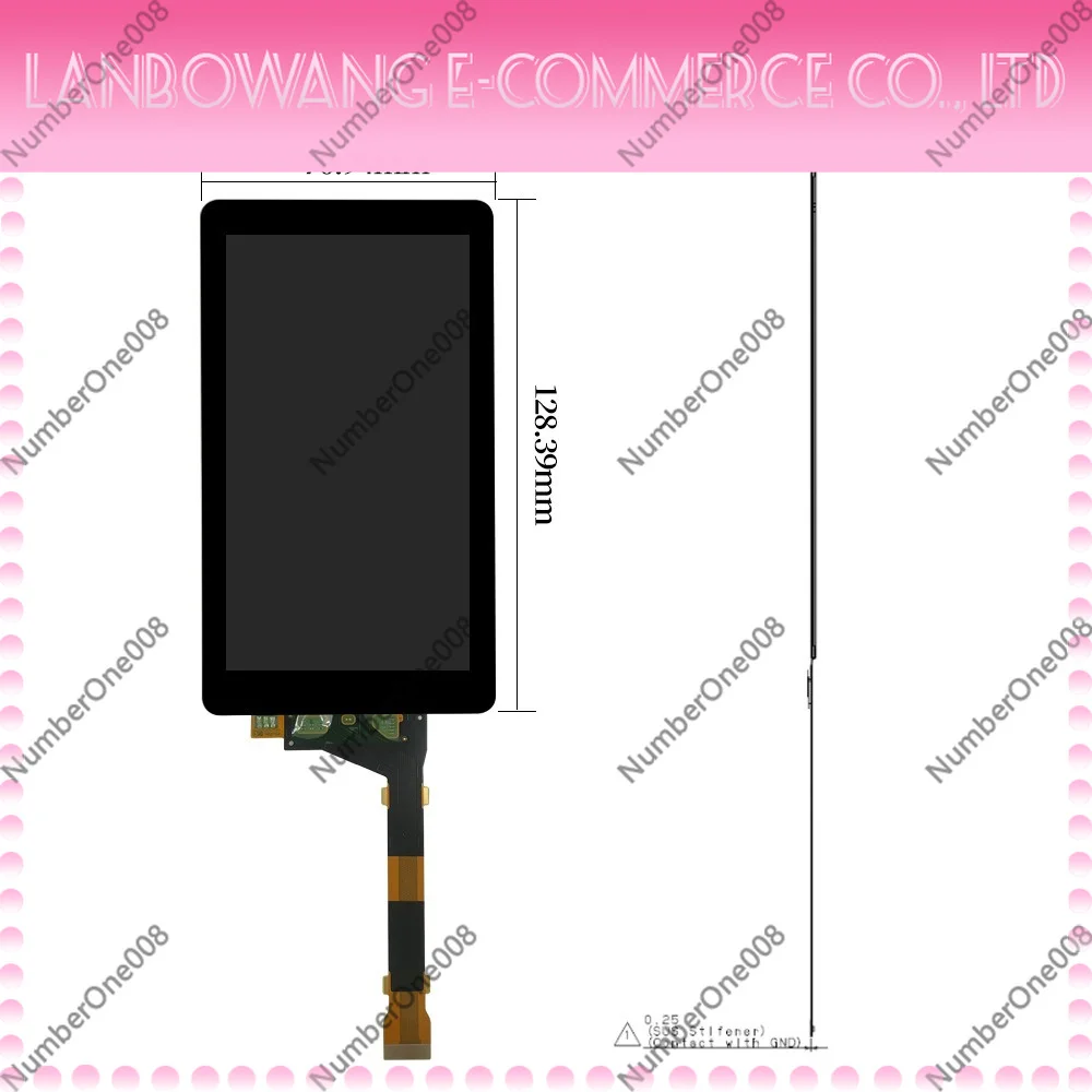 5.5 Inch 2K 1440*2560 LCD Screen Without Backlight Fully Laminated Glass Cover UV Resin 3D Printer Display Panel