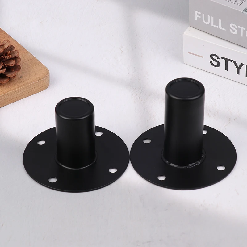 Speaker Cone Base Holder Iron Bottom Cabinet Pole Mount Base Vertical Speakers Ceiling Metal Holder Stand Bracket