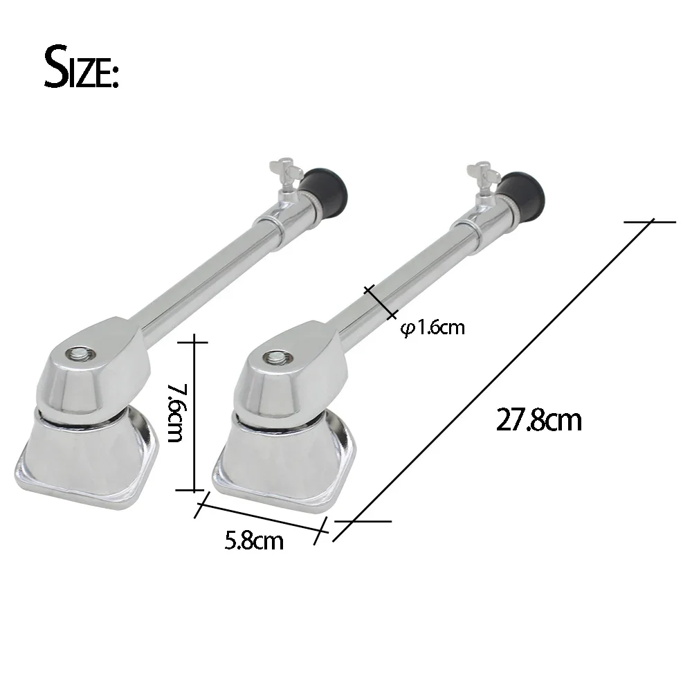 IRIN Bass Drum Legs 1 Pair Bottom Bass Drum Support Leg Anti-skid Precussion Instrument Part Accessories Music Tools Bracket Leg