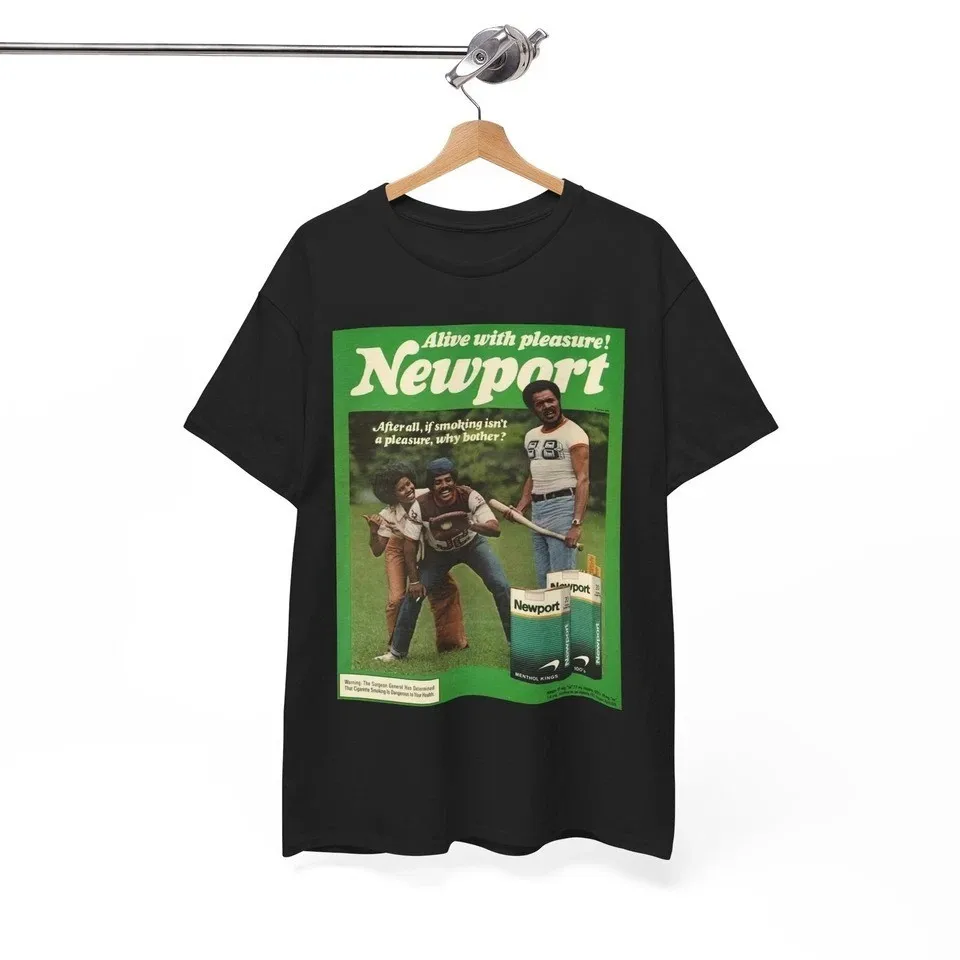 Newport T-shirt vintage cigarette menthol graphic Unisex Heavy Cotton Tee