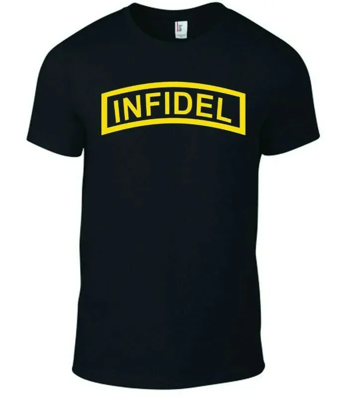 INFIDEL,SNIPER,RANGER,RECON US Military Specia Forces T-Shirt 100% Cotton Summer Short Sleeve O-Neck Mens T Shirt New S-3XL