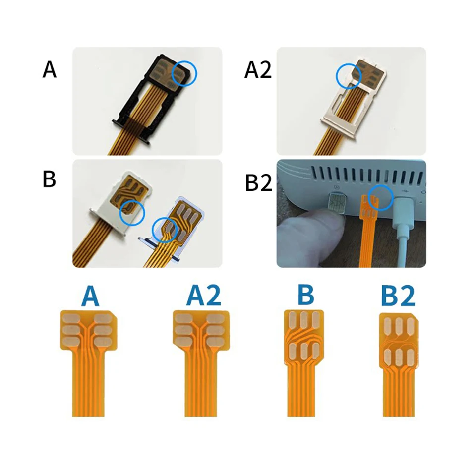 Nano 4FF Sim card Converter FPC Extension Cable to Nano 4FF Micro 3FF Standard 2FF Sim Usim Card Adapter Conversion Line