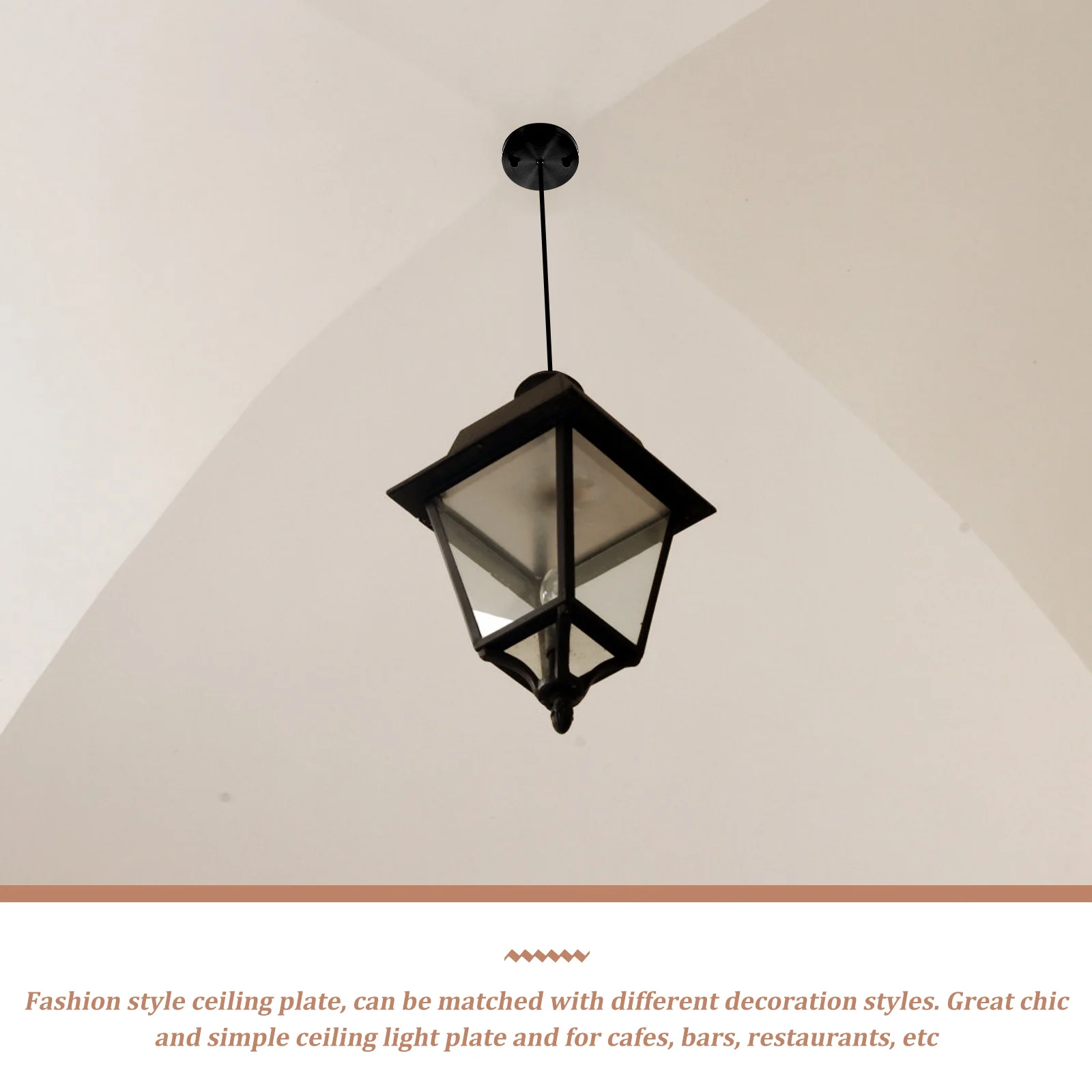 قاعدة إضاءة السقف، تصميم عصري قوي ومتين لمقهى بار ومطعم، تركيب المصابيح، دعامة تثبيت للسقف #6