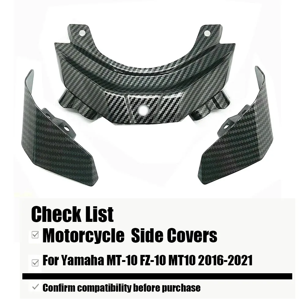 For Yamaha MT-10 FZ-10 MT10 2016-2021 Motorcycle Parts Side Covers Fairing Rear Tail Fairing Taillight Guard Cover Suitable