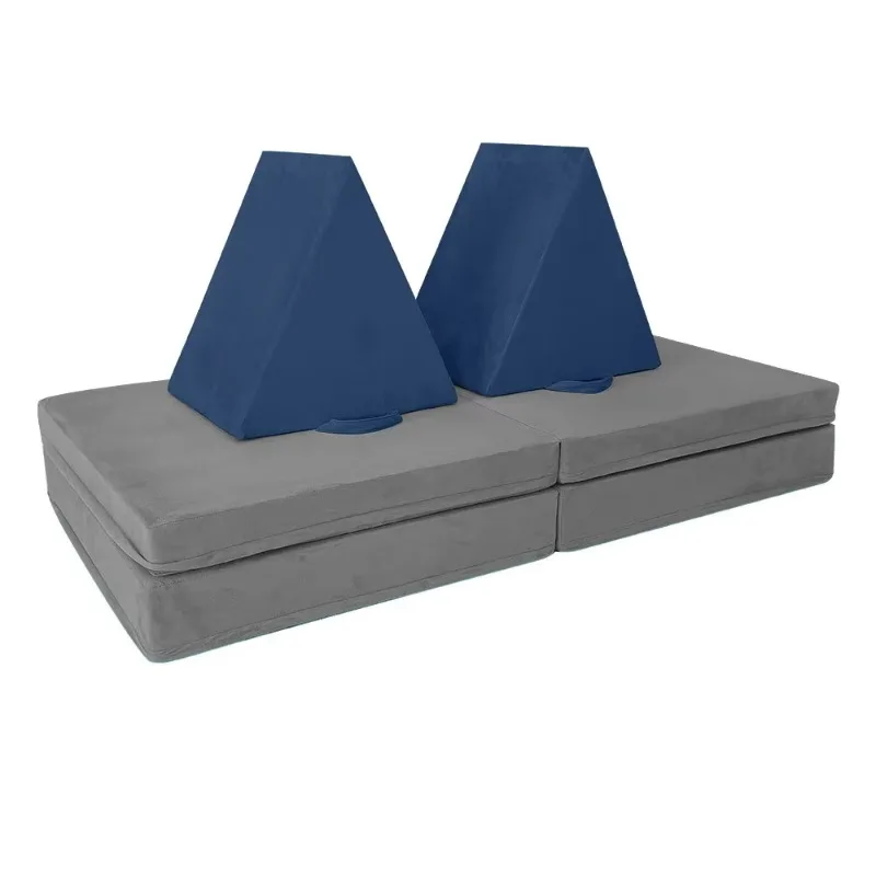 Sofá infantil do jogo da espuma, tampa impermeável do camurça