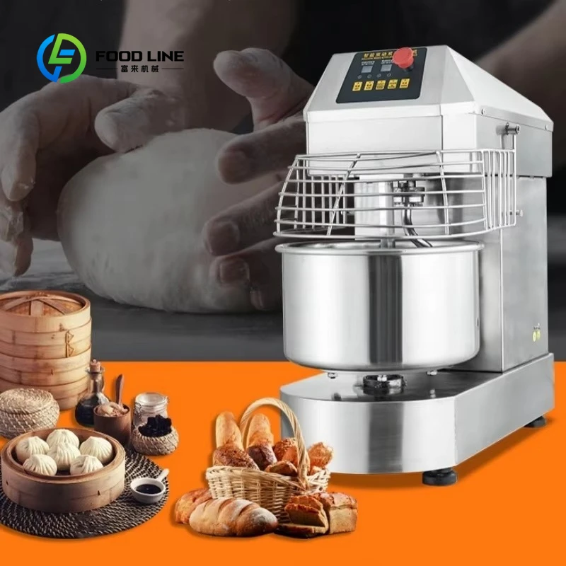 

Промышленный тестомес на 50 л для коммерческого использования, для замеса теста для хлеба, пиццы и других изделий, оборудование для пекарни