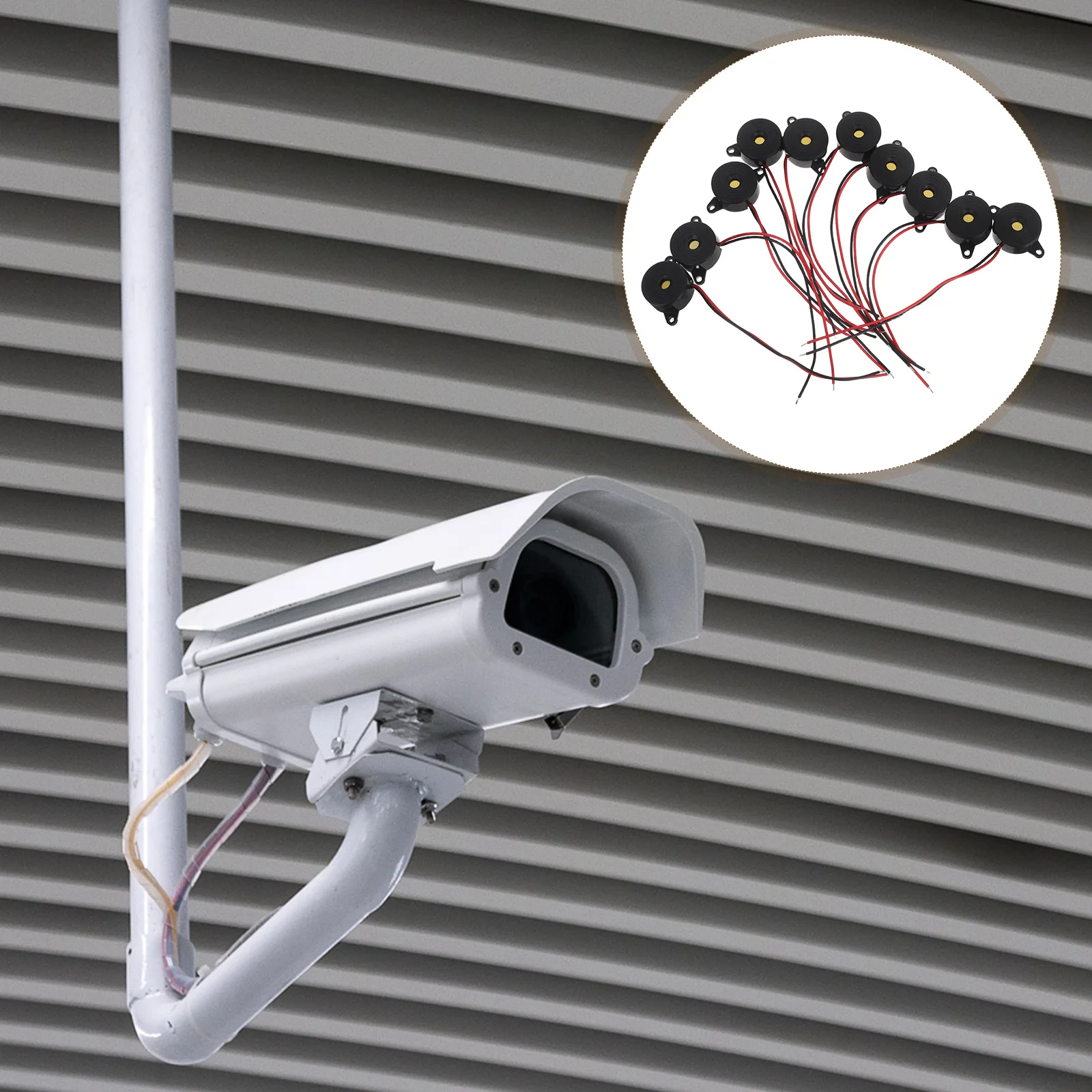 10 Pcs Buzzer Buzzers for Games Alarms Continuous Bells Tone Active Electronic Piezoelectric