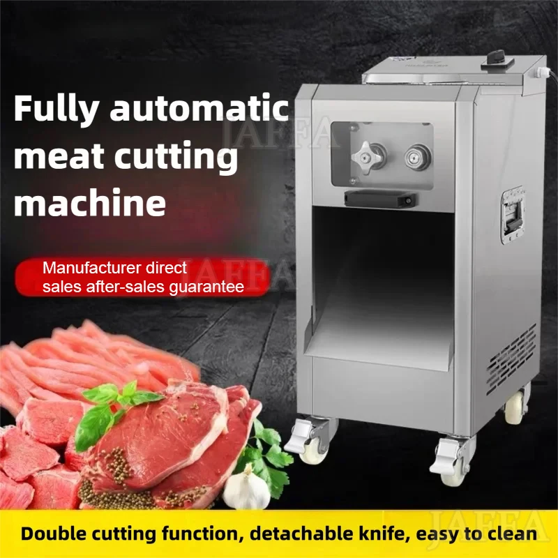 Cutting Blade Electric Meat Slicing Machine 2.5-21mm Thickness Bread Ham Vegetable Slicer for Kitchen Home Commercial