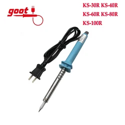 GOOT KS Series Electronics Soldering Iron + AC Plug 30W 40W 60W 80W 100W Ceramic Heater Soldering Tips Electric Repair Tools