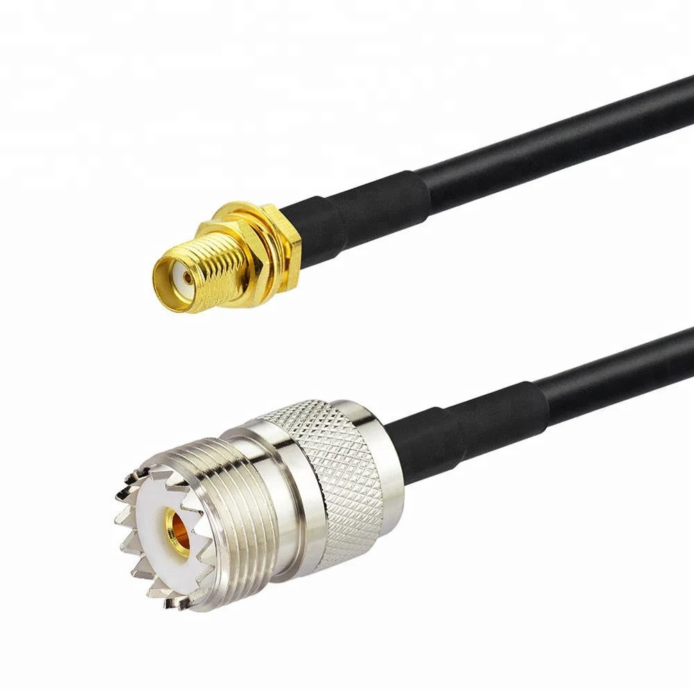 Coaxial Cord RF HF VHF UHF Handheld Radio Extend Jumper Antenna Cable SMA Female To SO239 RG58 Connector MILSPEC 3Ft Accessory