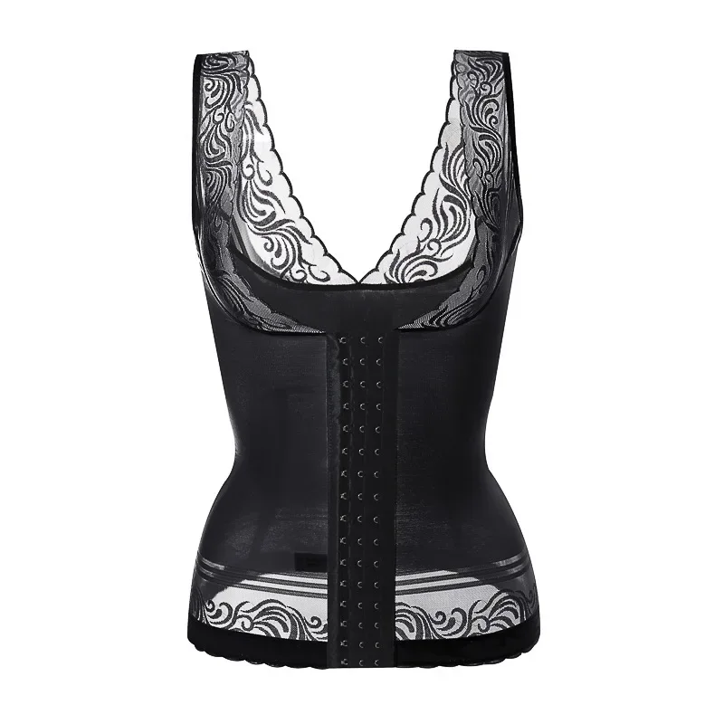 Corsetto da donna corsetto Postpartum in pizzo ultrasottile con gilet-bellezza abbottonata raccolta per supportare i corsetti del ventre per il