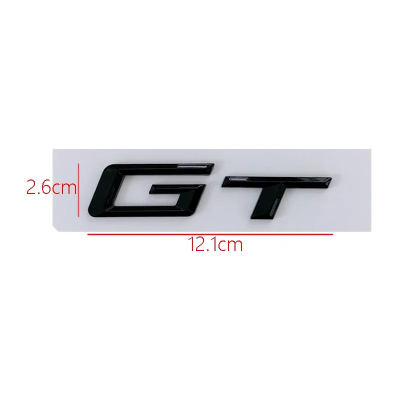 3D ABS Car Trunk Letters GT Logo Emblem Badge Sticker For BMW 5 3 Series 320d E36 320 C 400 650 530 F07 F34 G32 GT Accessories