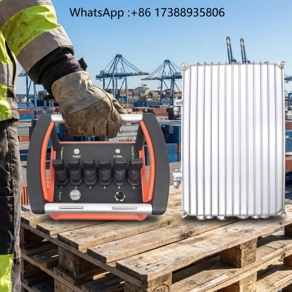 Industrial Grade Dual E-Stop Proportional Hydraulic Joystick Remote Safe Stepless Control for Pump Truck Lifting System