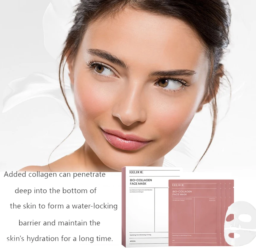 

Korean Skincare Custom Bio Collagen Beauty Deep Hydrating Overnight Bio-collagen Face Skin Care Mask Sheet Facial Collagen Mask