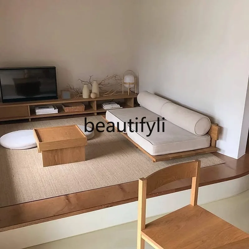 

Medieval, Icelandic Sofa Model Room Hotel Living Room Home Solid Wood Simple Art Sofa Chair