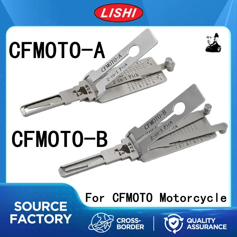 LISHI CFMOTO‑A CFMOTO‑B 2‑in‑1 Decoder, Professional Locksmith Tool for CFMOTO Motorcycle Key System