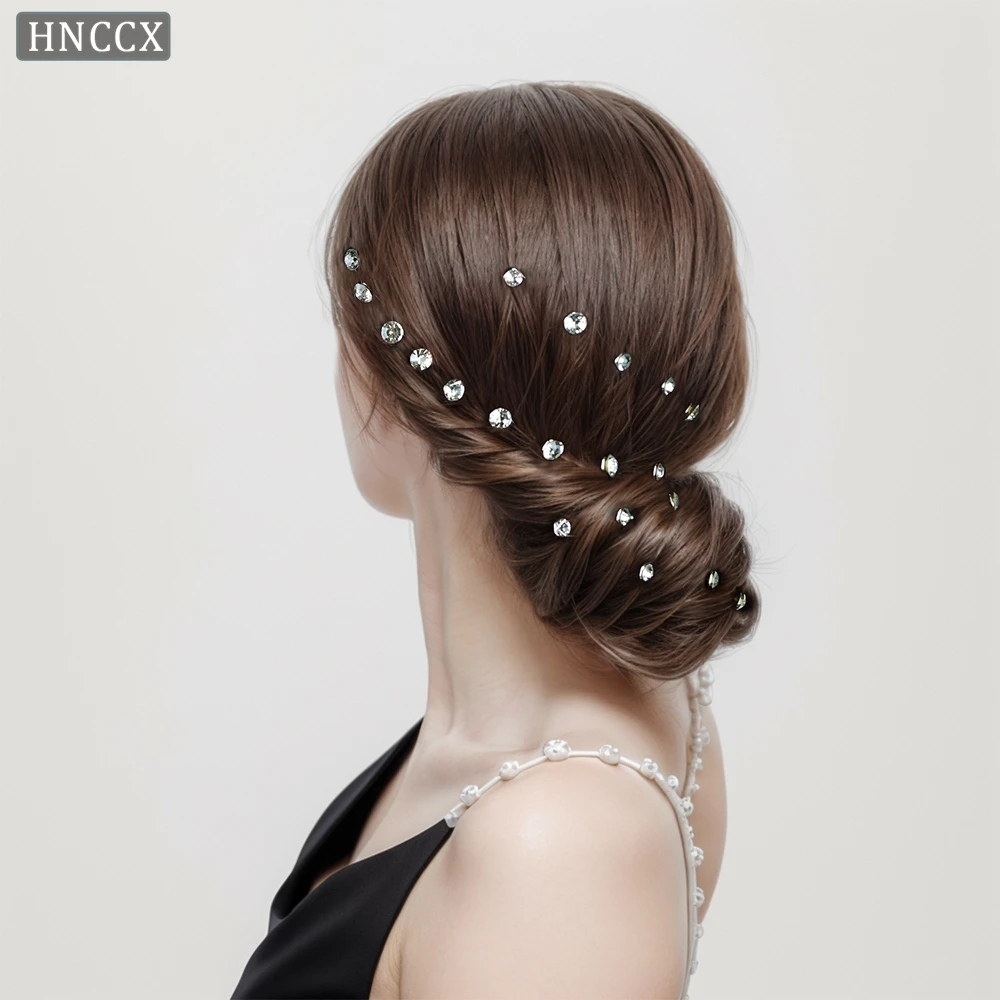 HNCCX Bridal Tiara Wedding Clips Crystal Bridal Wedding Hair Accessories Wedding Hair Jewelry Bridal Hair Pins CP535
