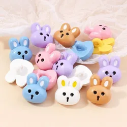 15MM Rabbit Button Children's Clothes Sweater Cardigan Decorated 20PCS/Lot Cute Cartoon Animal Colorful Button Accessories