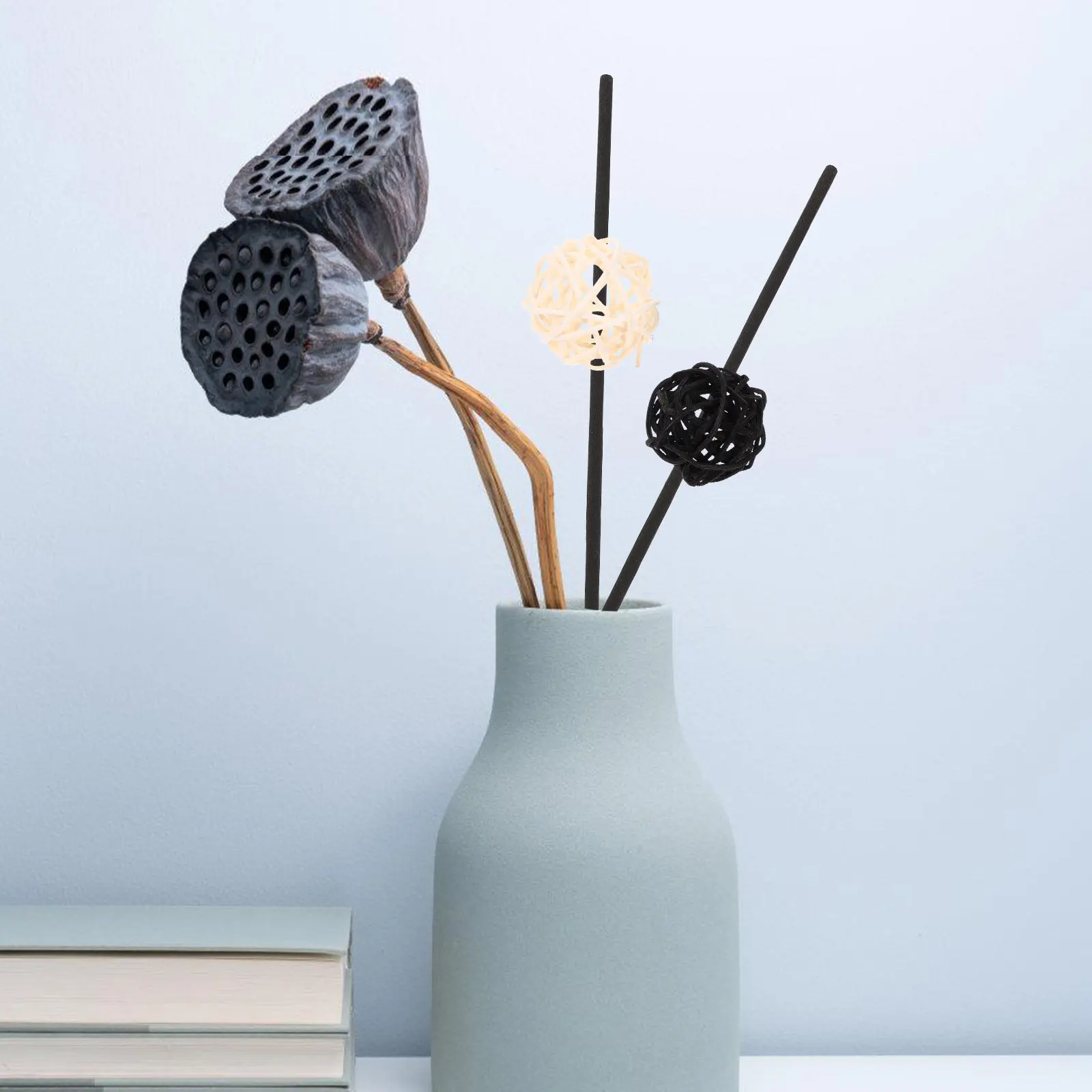 

20Pcs Aromatherapy Accessories Rattan Balls Handmade Diffuser Decoration for Home Table Vase Refill Wicker Diffuser Balls