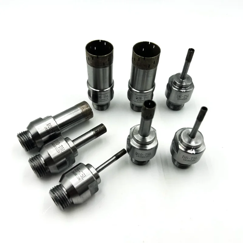 1 szt. 4mm-120mm wiertło spiekane w proszku diamentowym 1/2 '' belgijskie mocowanie gwintu do wiertarki do szkła
