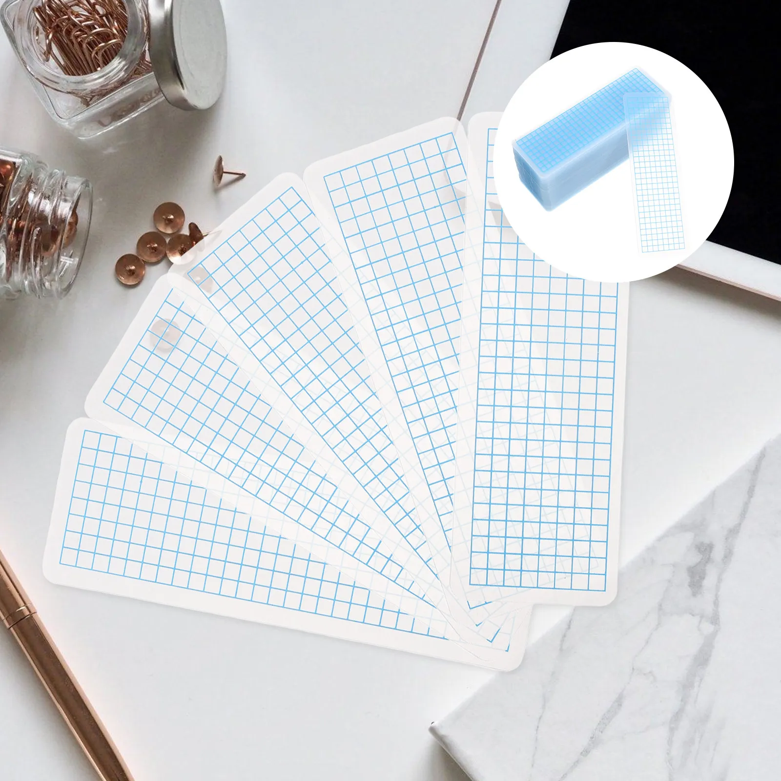 100-pezzi-organizzatore-per-nastri-adesivi-a-quadretti-smerigliati-compatto-portatile-leggero-per-dispenser-di-washi-tape-conservazione-campioni-scrapbooking