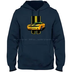 Camaro Bumble Bee 100% Cotton Hoodie Muscle Car Z 28 Classic V 8 American Cars Automobile Camaro Silverado Impala