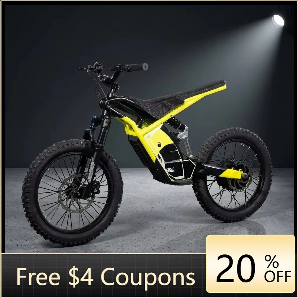 Yzhgb 20 inch children's electric motorcycle electric off-road vehicle 2500W 40km/h off-road motorcycle mini motorcycle electric