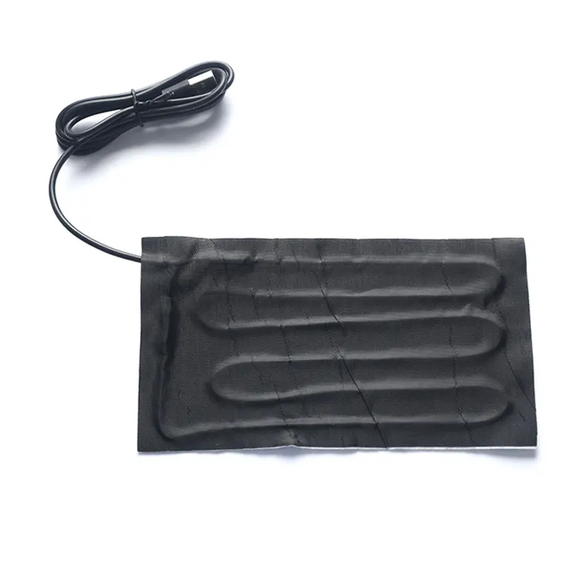 1pc Multi-Size-USB-Warmpasten-Pads schnell erhitzen des Kohlefaser-Heizkissen Wärme matte Heizwärmer-Pad für Stoffwesten-Jacken schuhe