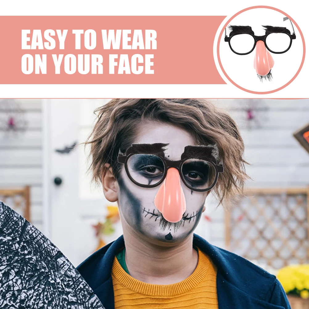 

5 Pcs Sunglasses Big Nose Props Elder Birthday Parties Plastic Festival