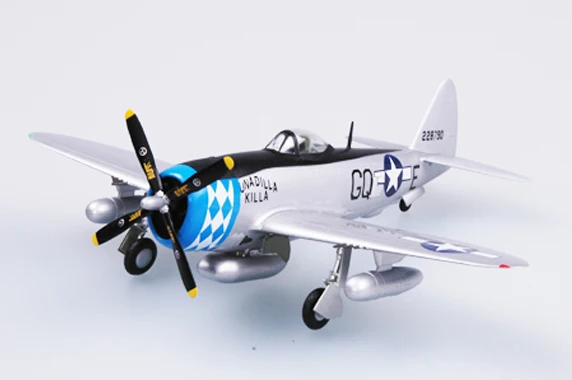 Easymodel 37289 1/72 USAF P-47D P47 Thunderbolt Fighter Assembled Finished Military Static Plastic Model Collection or Gift