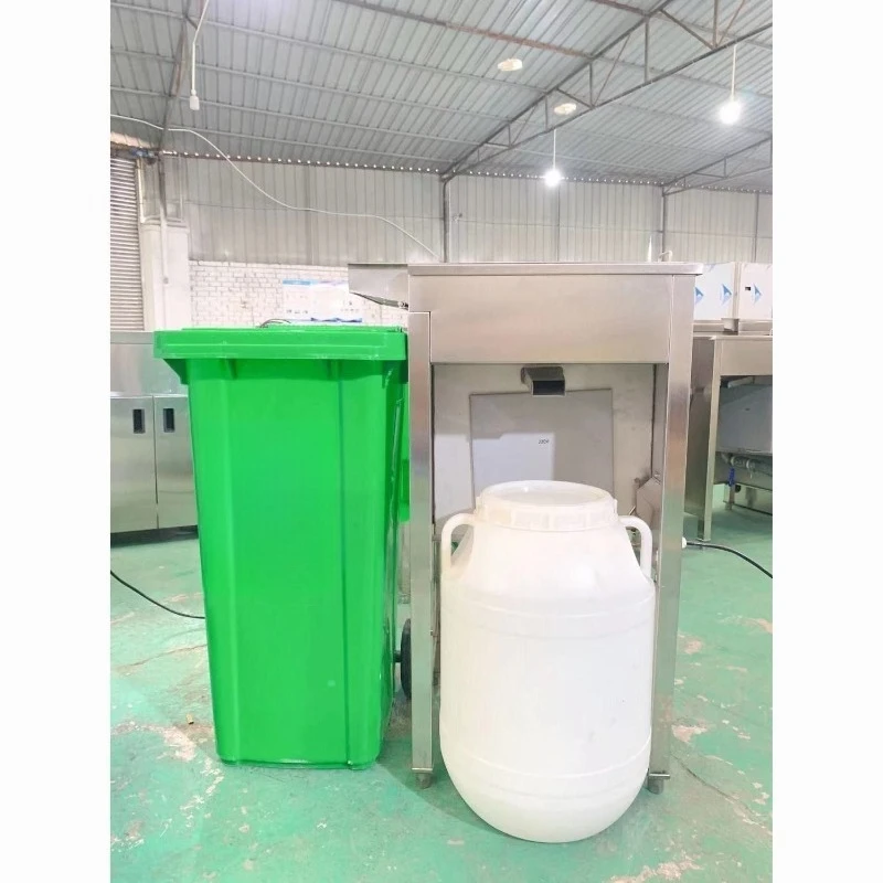 

Oil-water separation hot pot restaurant catering separator kitchen commercial automatic stainless steel built-in trash can