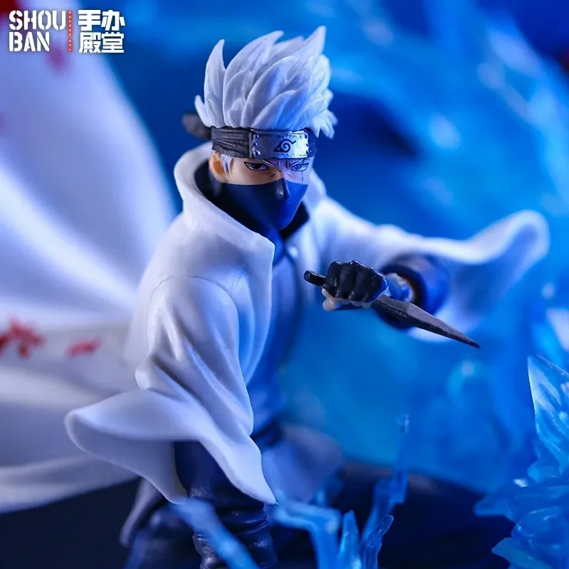 27cm Naruto Anime Action Figures Standing Kakashi Pvc Statue Collection Figures Room Ornament Handmade Boy Birthday Toy Gifts