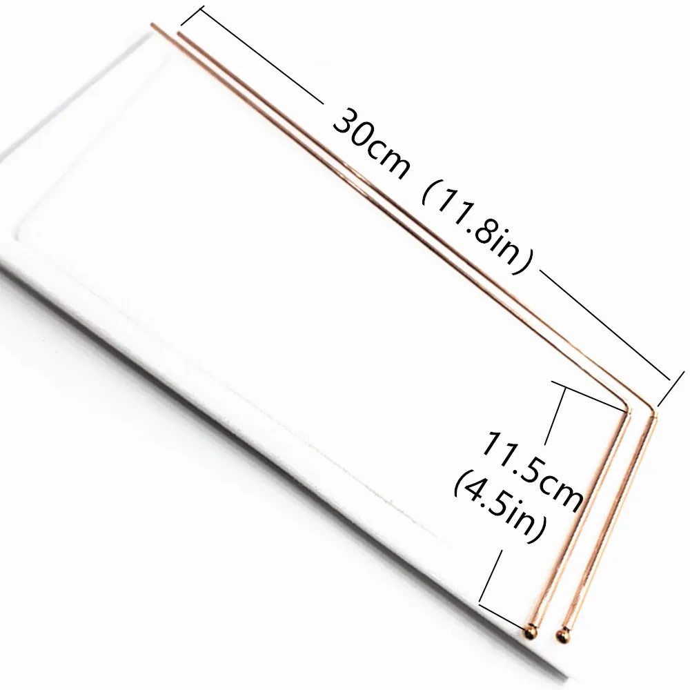 Bly dirng-Outils de radiesthésie portables en or, tige d'énergie de plongée, pendule de radiesthésie de guérison, 99.99% opper, le plus récent, 2 pièces