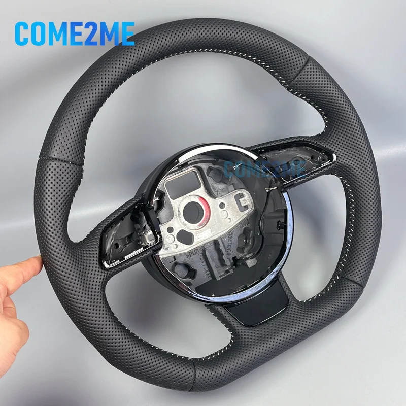 for Audi A3 A4 A5 Q3 Q5 fully perforated steering wheel flat bottom steering wheel campaign