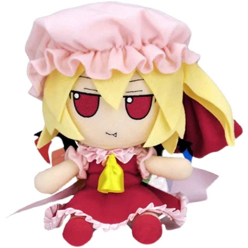 TouHou Project Girl Fumo Flandre Scarlet Cosplay Anime 20cm Soft Plush Stuffed Doll Toys Plushie Pillow Funny Birthday Gift