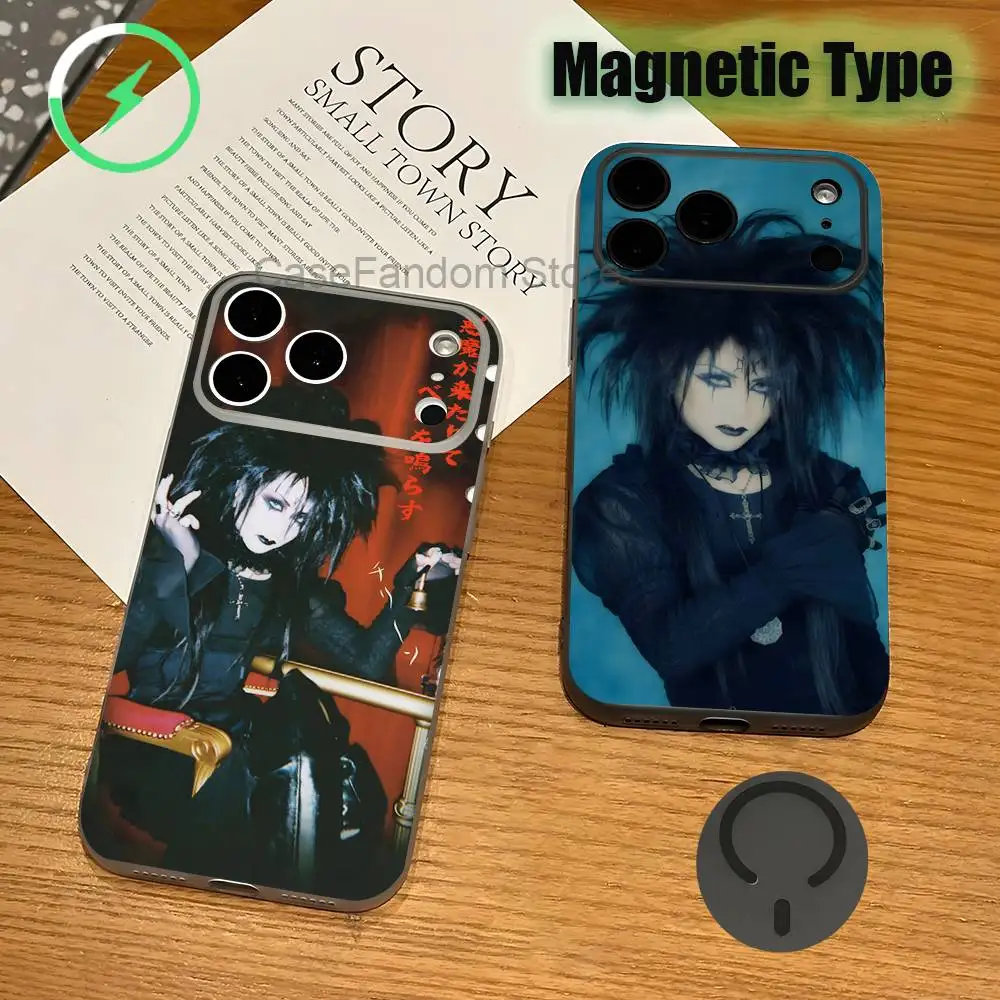 

Mana M-Malice Gothic Mizer Transparent gray Phone Case For iPhone 17,16,15,14,13,12,11,Pro,Max,Plus Magnetic Wireless Charging