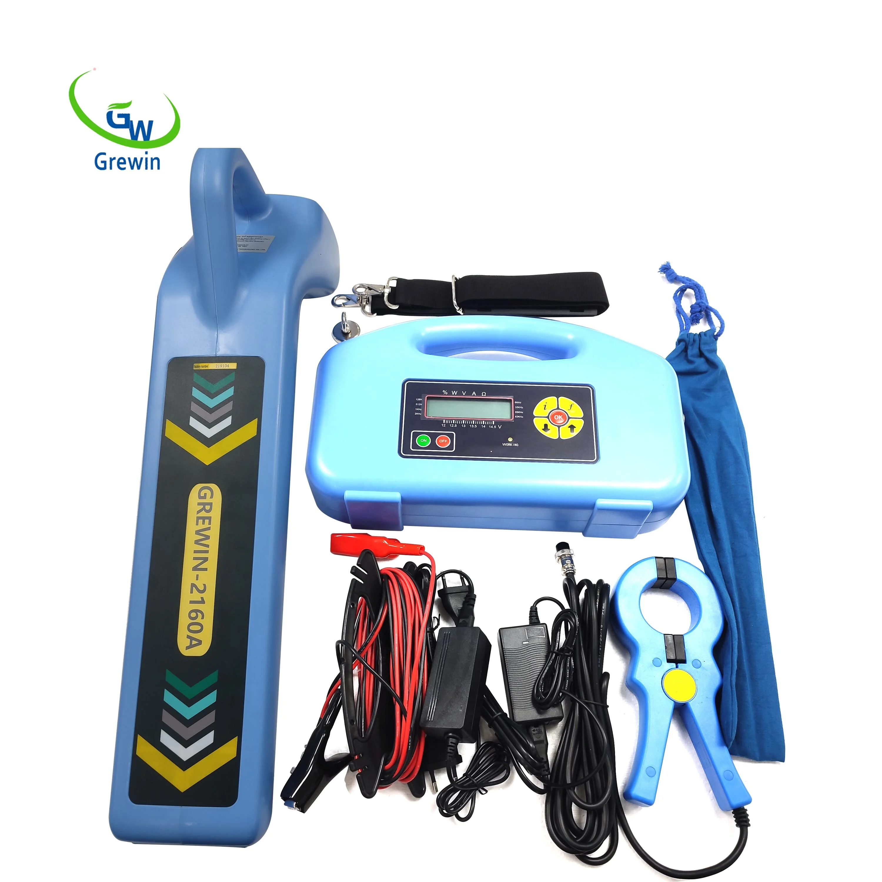 GW-2160A Depth 6 meters Intelligent Underground Pipe Locator Metal Detector cable direction detection tester made in china.