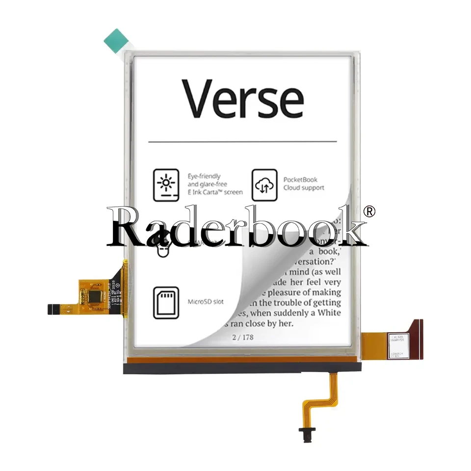 New 6 Inch ED060XCH 1024X758 34pin Eink Carta For pocketbook 629 Verse LCD Display Replacement