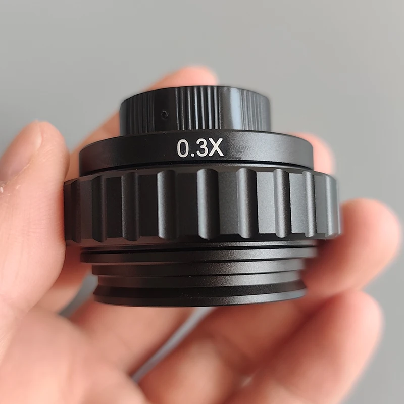CTV 0.3X 0.35X 0.4X 0.5X 1X Adapter Lens Focus Adjustable 38mm To C-Mount For Trinocular Stereo Microscope Industrial Camera
