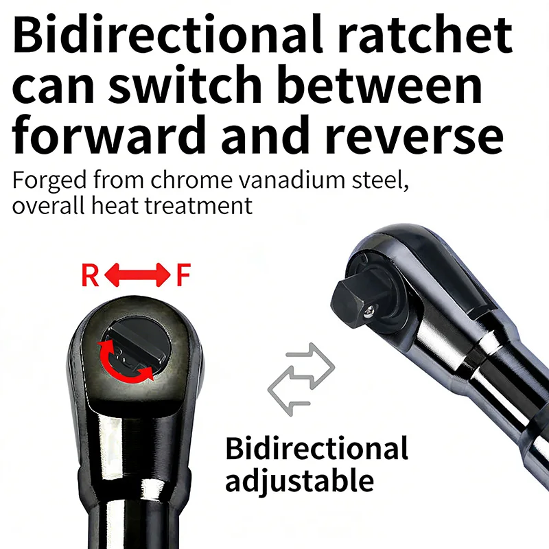 

Многофункциональный гаечный ключ-трещотка, бытовой ручной инструмент, высококачественная хромованадиевая сталь, удлиненный быстросъемный пневматический ключ