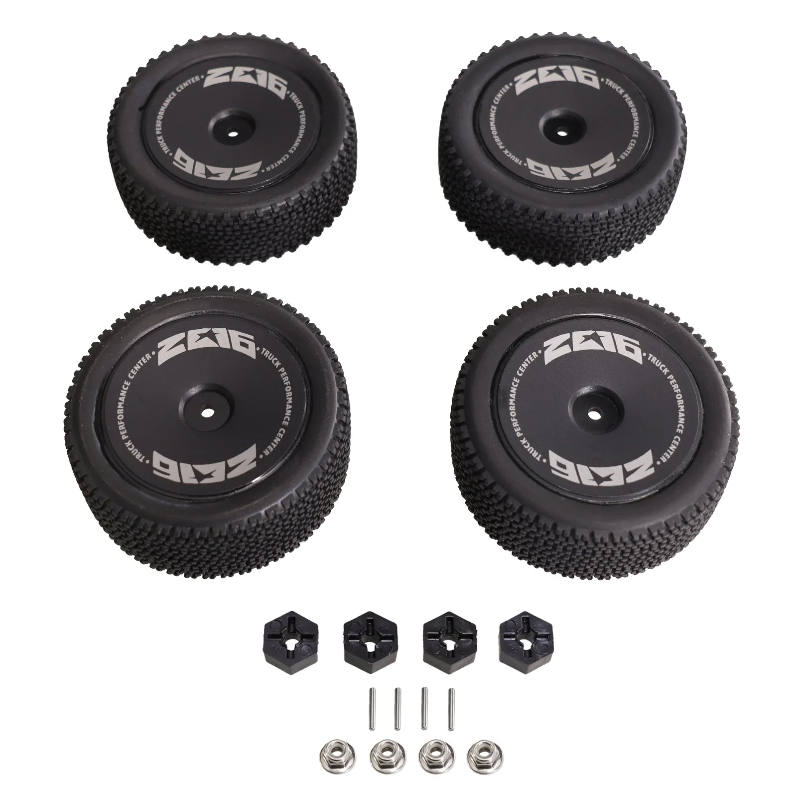 Off-road Rally Tire with Adapter Parts for WLtoys MJX 1/12 1/14 Remote Control Car Tire Universal Modification Accessories