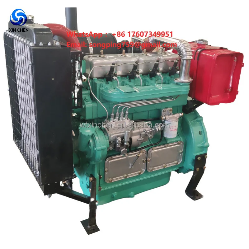 Xinchen Weifang ZH4100D 55HP 44KW 59HP New Water-cooling Multi-cylinder Diesel Engine Euro 2 Emission Construction Motor
