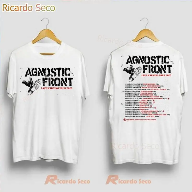Agnostic Front Last Warning Tour 2025 Official T Shirt