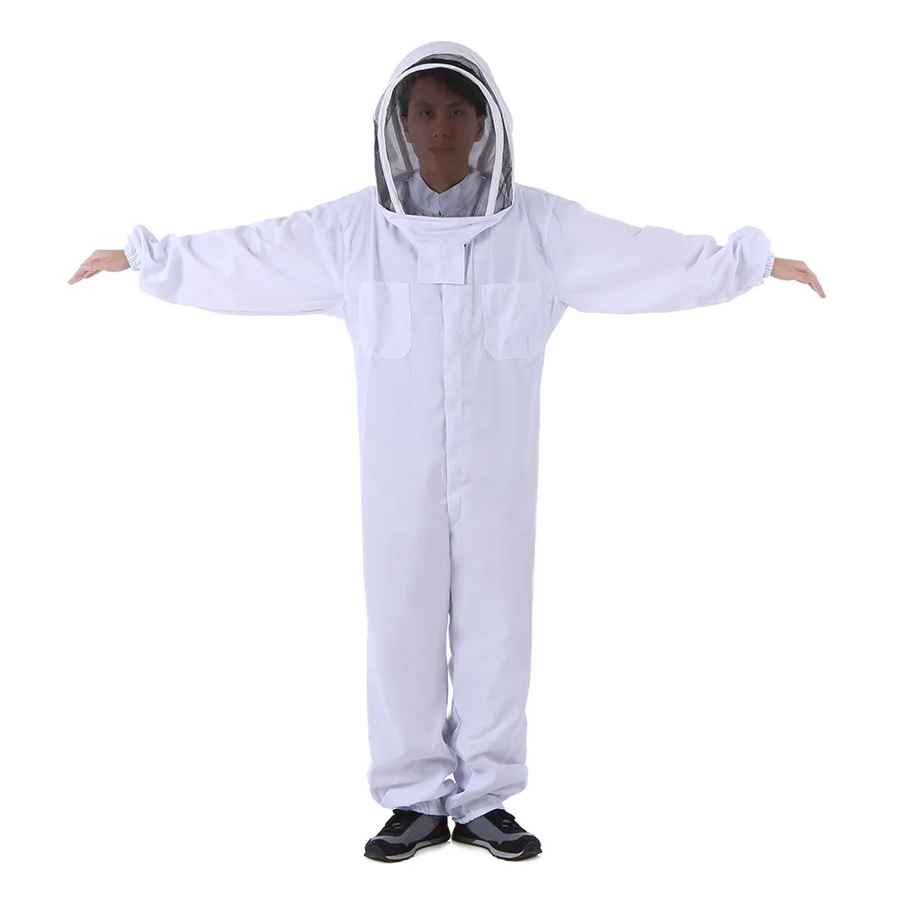 Beekeeping Suits Tools Bee-proof Clothing Cotton Extra-thick Bee-proof Jumpsuit One Piece Space Suit Honey Collection Outdoor