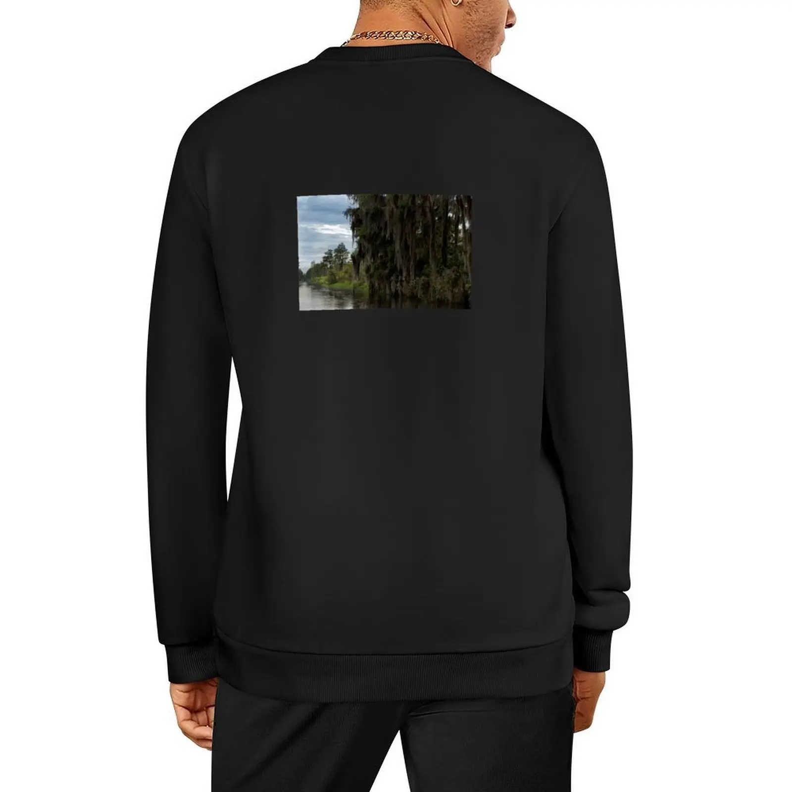 

Okefenokee Swamp Mossy Trees Pullover men's sweat-shirt set korean autumn clothes tracksuits men's clothing oversize sweatshirt